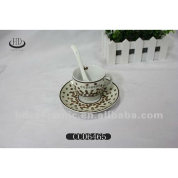 decal cup with saucer porcelain